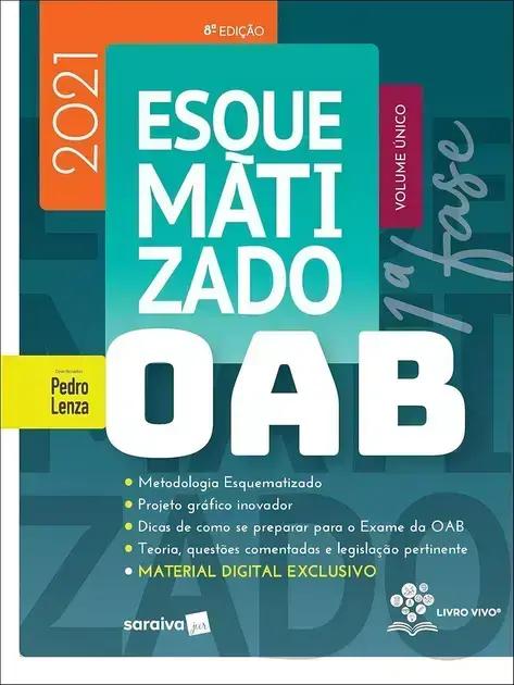 1. OAB Esquematizado - Volume Único - 8ª Edição 2021 - Saraiva Jur