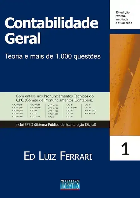 3. Contabilidade Geral. Teoria e Mais de 1.000 Questões - Impetus