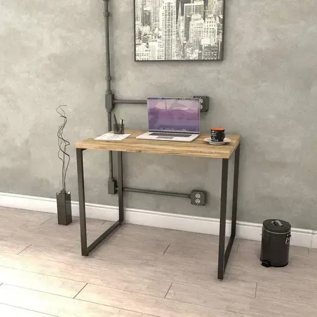 6. Mesa Escrivaninha Industrial 90cm - Trevalla